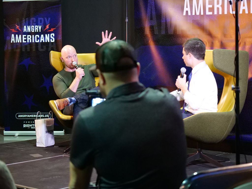 Paul Rieckhoff in conversation with Pete Buttigieg