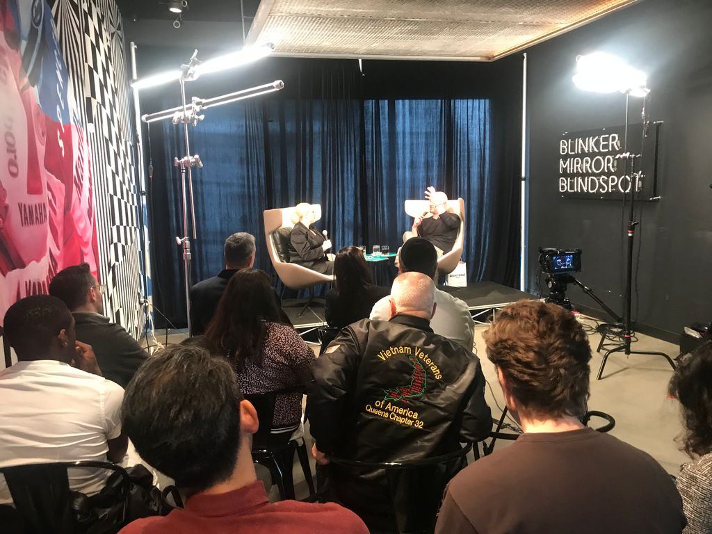 A full room at the Classic Car Club for Meghan McCain