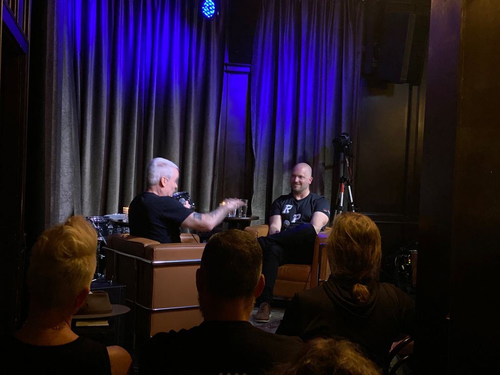 The Hotel Café stage during the Henry Rollins event