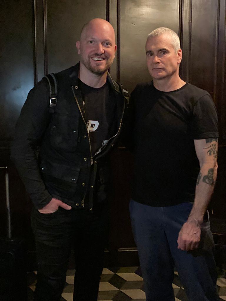 Paul Rieckhoff with Henry Rollins at Hotel Café